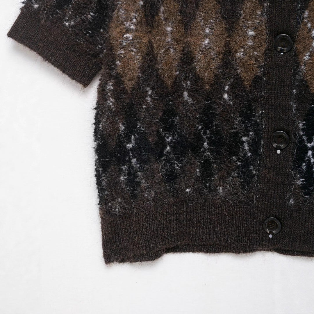 Damen kurzärmeliges Strickoberteil Fudus