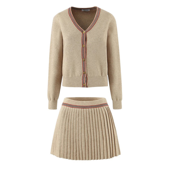 Damen lässige Strickjacke mit eleganten Knopfdetails Fudus