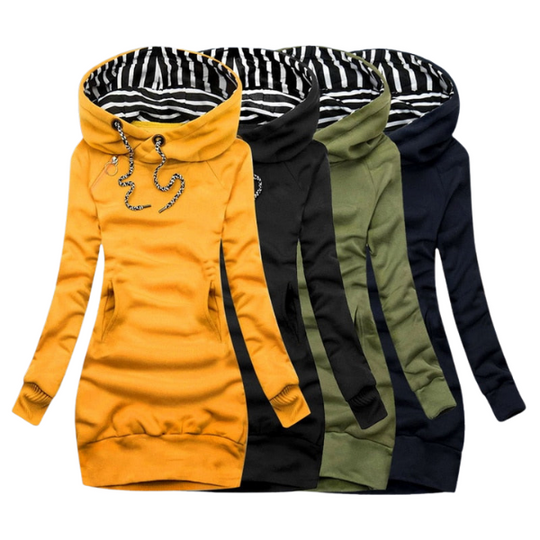 Damen Winter Sweatshirt Übergrößes Langärmlig Warm