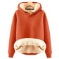 Damen Weicher Warmer Kapuzenpullover Bequem
