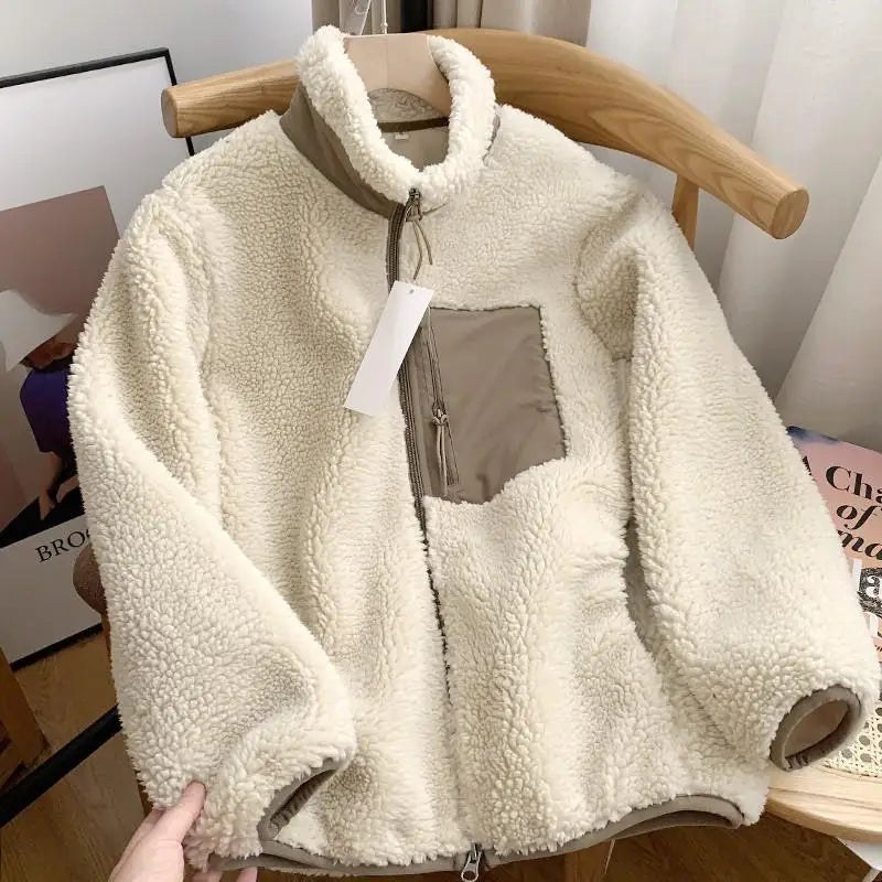 Damen Winterjacke Teddybär
