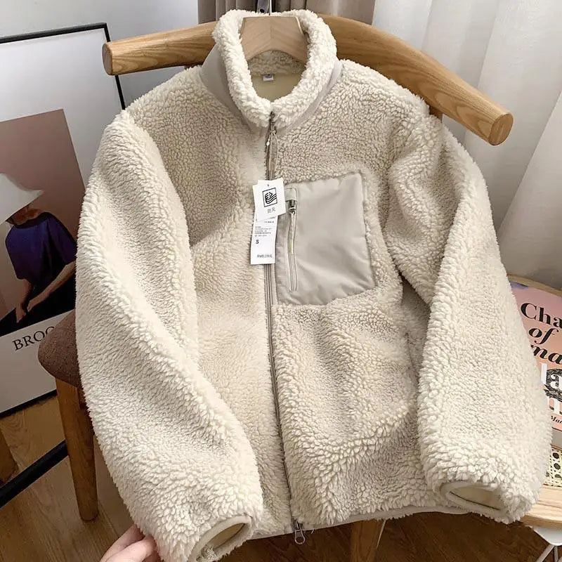 Damen Winterjacke Teddybär