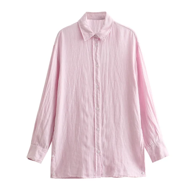 Damen Oversized Langarm Blusen