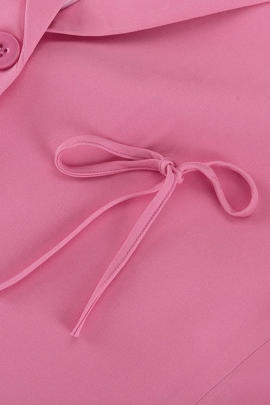 Damen Bogen-Eingelassener Blazer