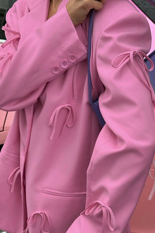 Damen Bogen-Eingelassener Blazer