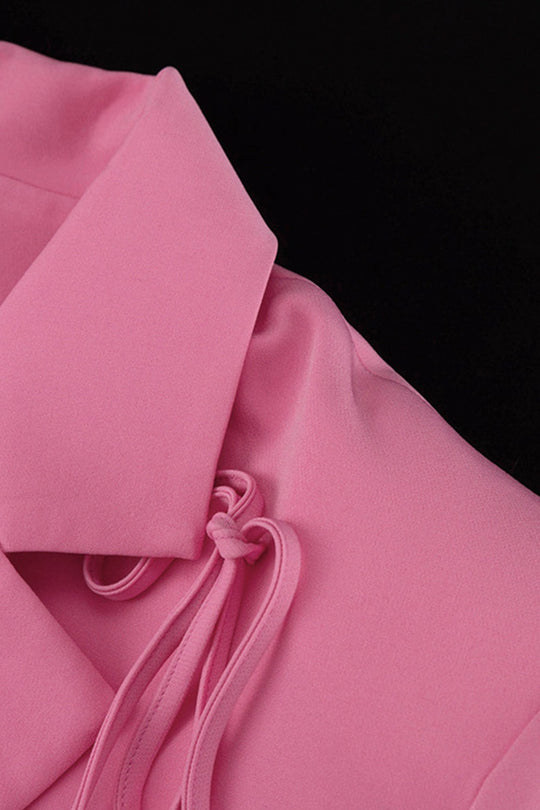 Damen Bogen-Eingelassener Blazer