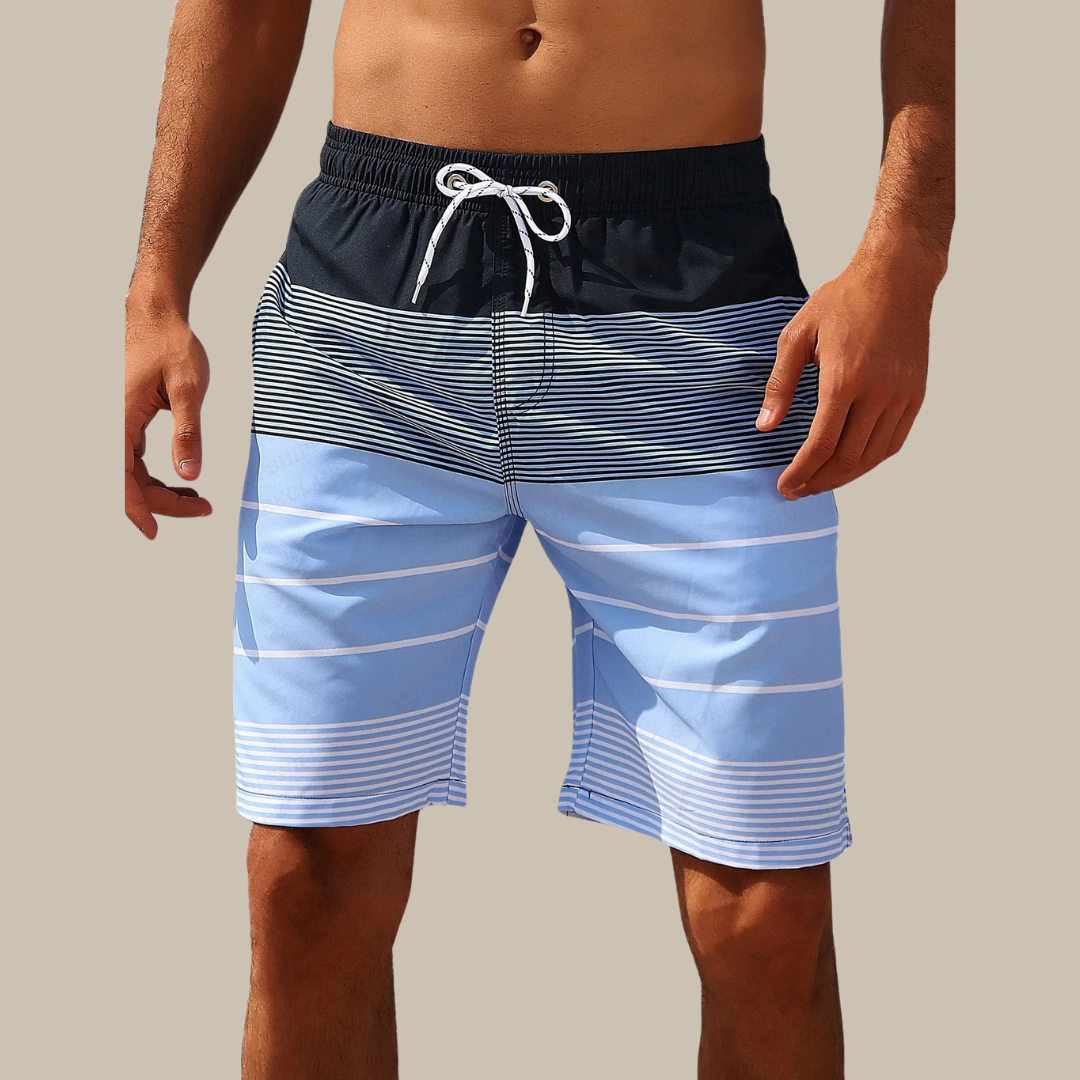 Fudus | Schnell Trocknende Colorblock Herren Badehose