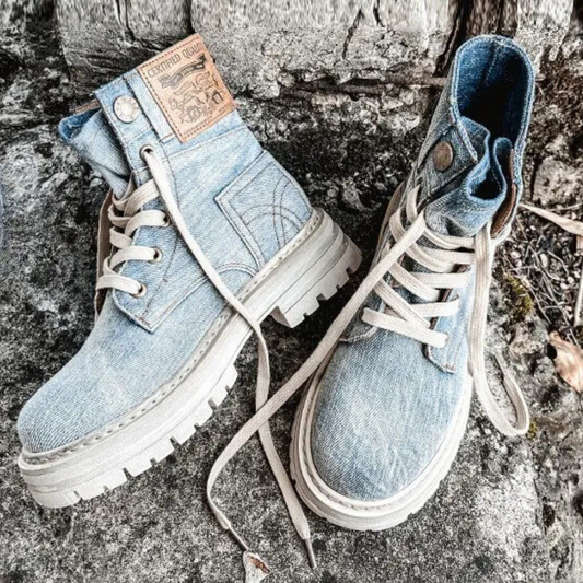 Damen Modische Schnürstiefel für Frauen