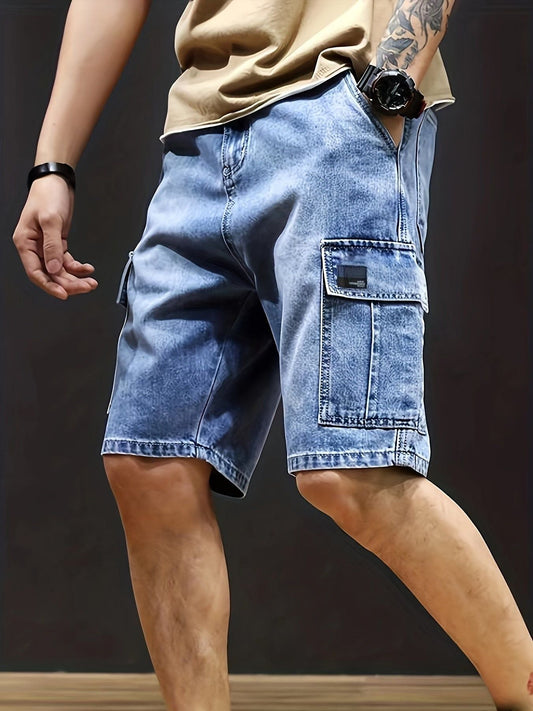 Herren Cargo Denim Shorts
