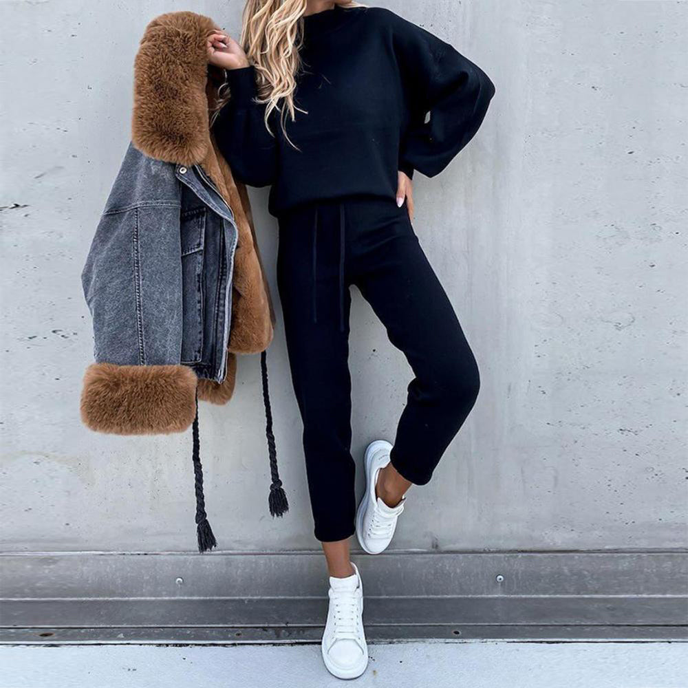 Damen Trainingsanzug Stilvolles Bequemes Outfit Alltag