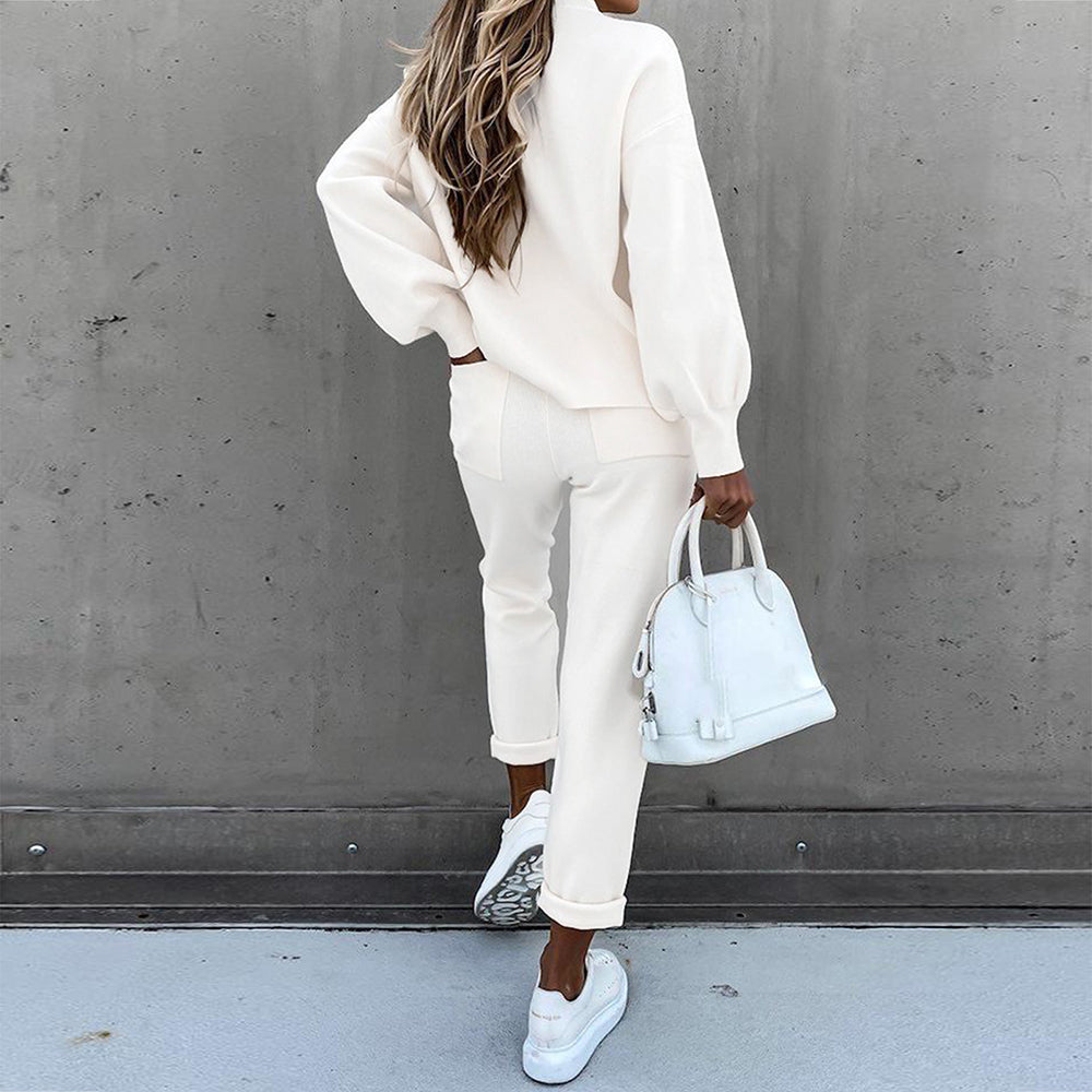 Damen Trainingsanzug Stilvolles Bequemes Outfit Alltag