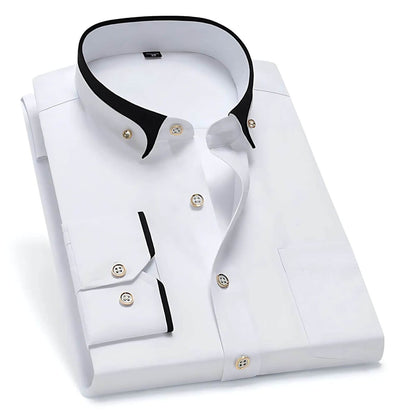 Langarmhemd Klassisch Herren