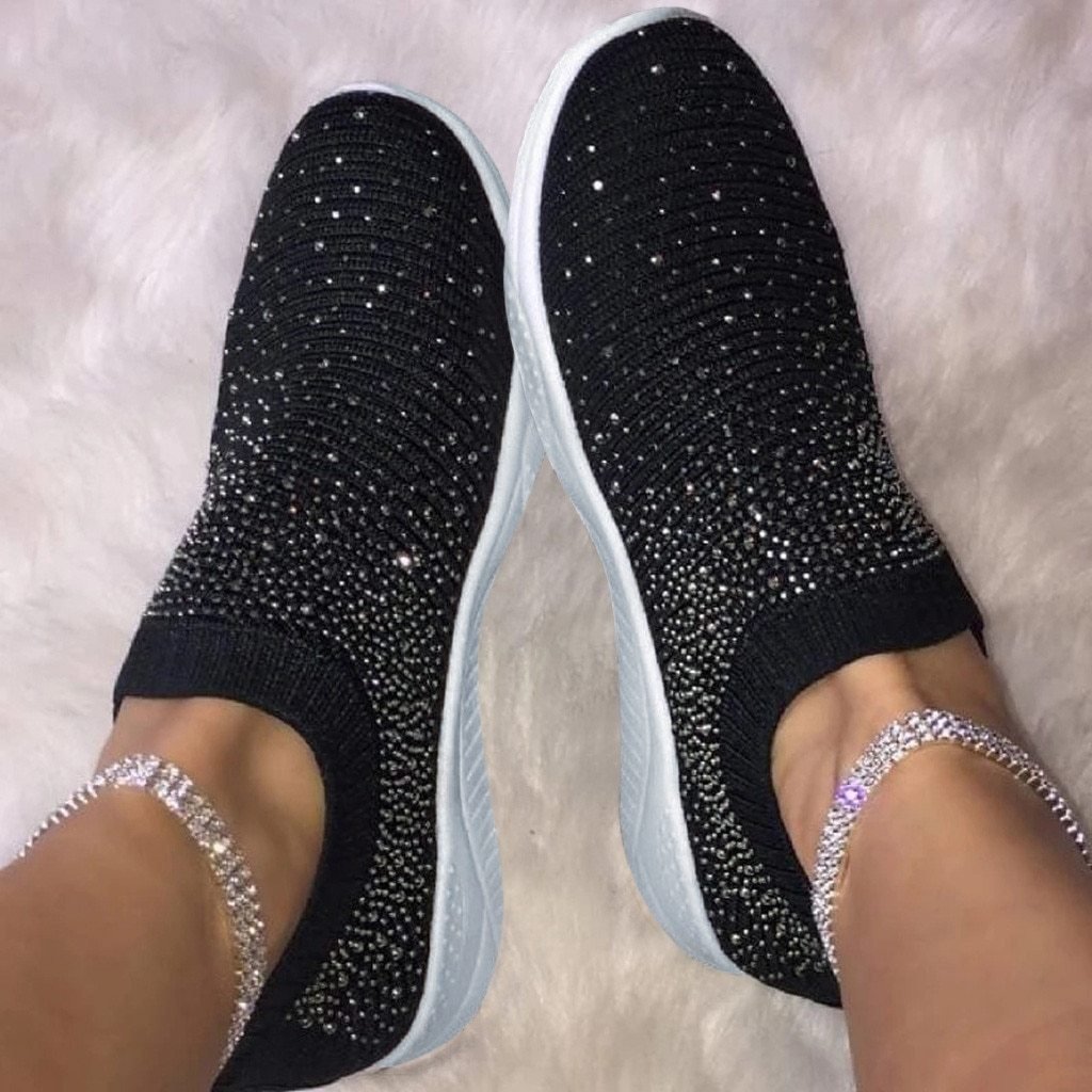 Fudus | Rhinestone Weiches Sohle Atmungsaktive Sneaker