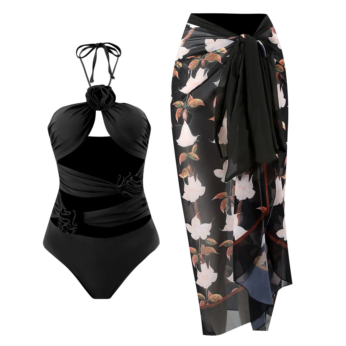 Bikini Halfterschnitt Einteiler Sommer