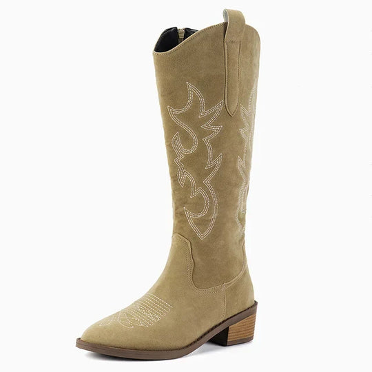 Damen Bestickte Western Cowboy Boots mit Stil