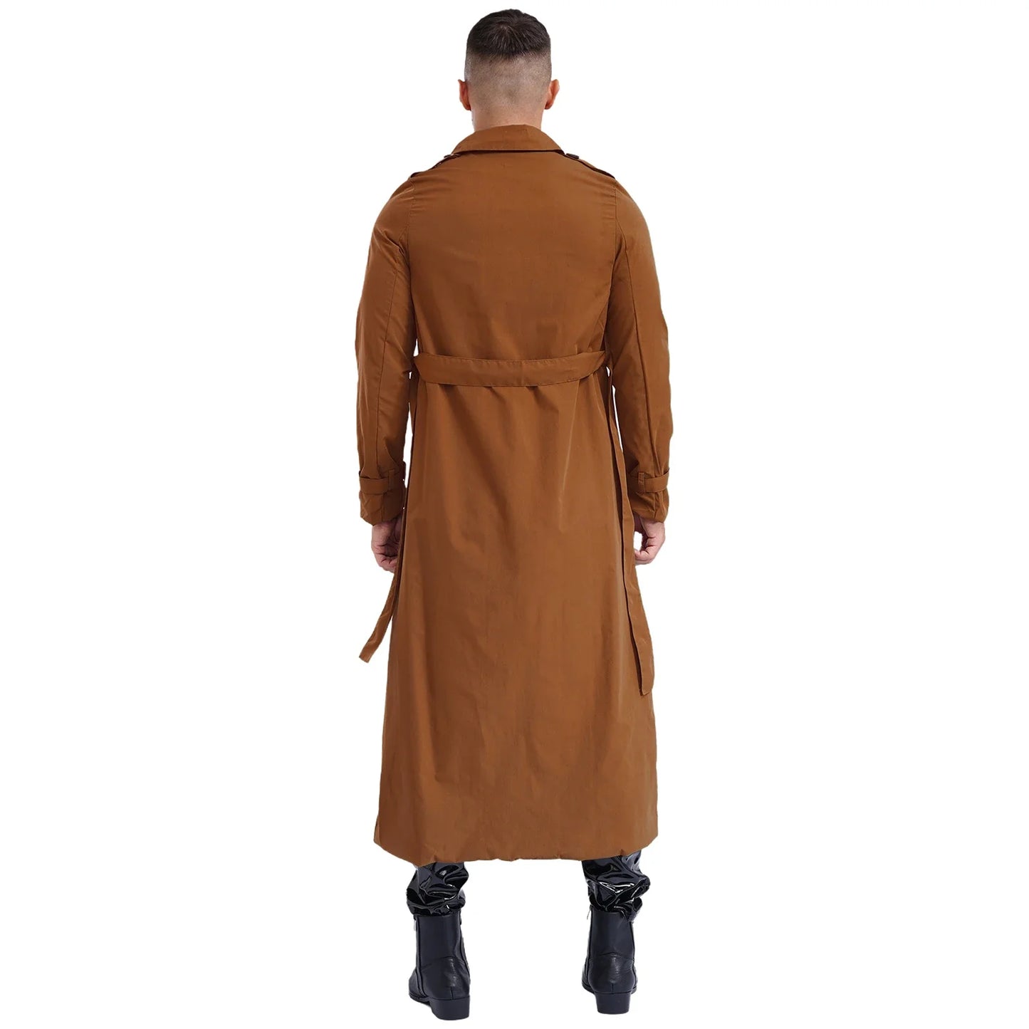 Fudus | Zweireihiger Herren Trenchcoat Mit Gürtel