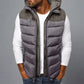 Herren Gepolsterte Weste mit Kapuze