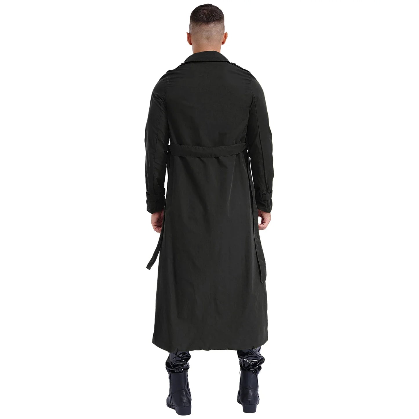 Fudus | Zweireihiger Herren Trenchcoat Mit Gürtel