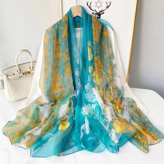 Damen Seidenschal mit Elegantem Design und Weicher Textur für Kalte Tage Stil