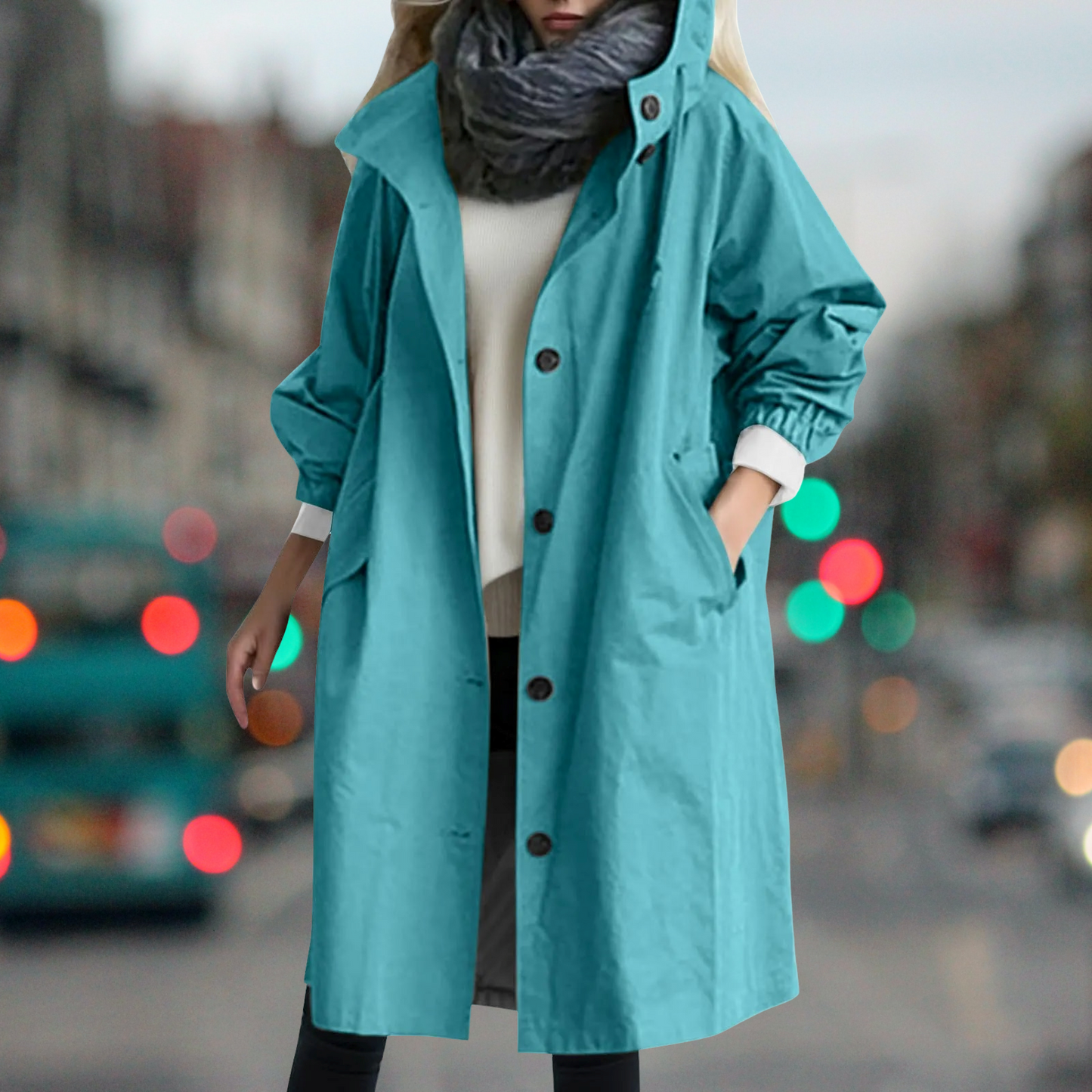 Wasserdichter warmer Trenchcoat