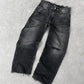 Fudus Herren Retro Jeans - Gewaschen Amerikanischer Stil