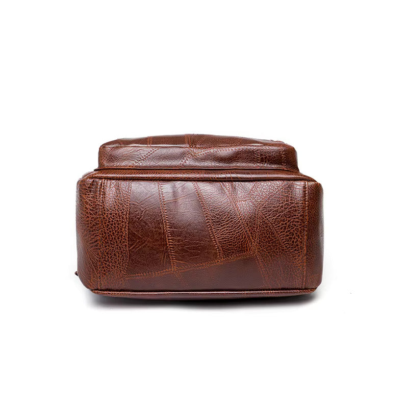 Damen Diebstahlsicherer Lederrucksack