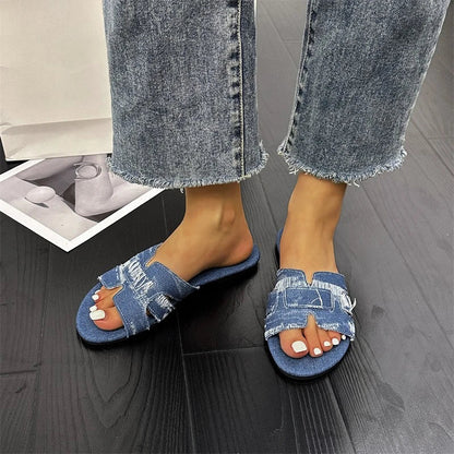 Damen Sommer Pantoletten