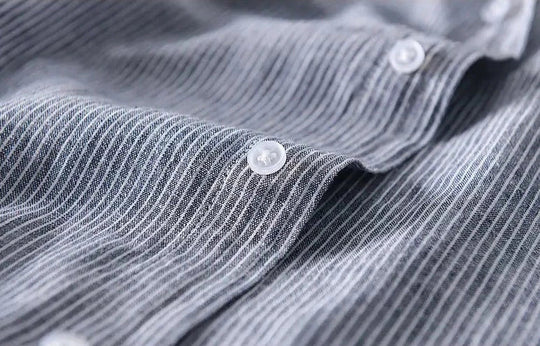 Leinenhemd Lässig Kapuze Leicht Atmungsaktiv