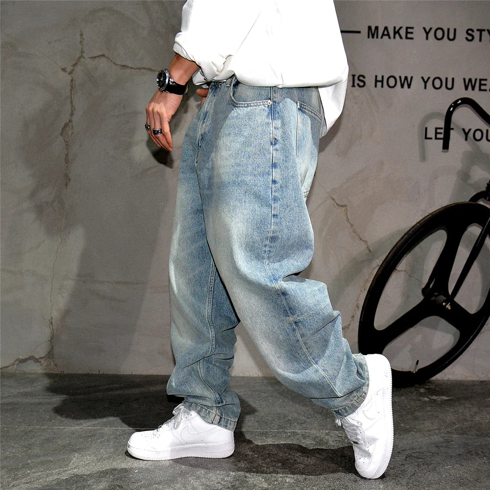 Fudus | Weinlese Baggy Jeans Für Herren Im Koreanischen Stil