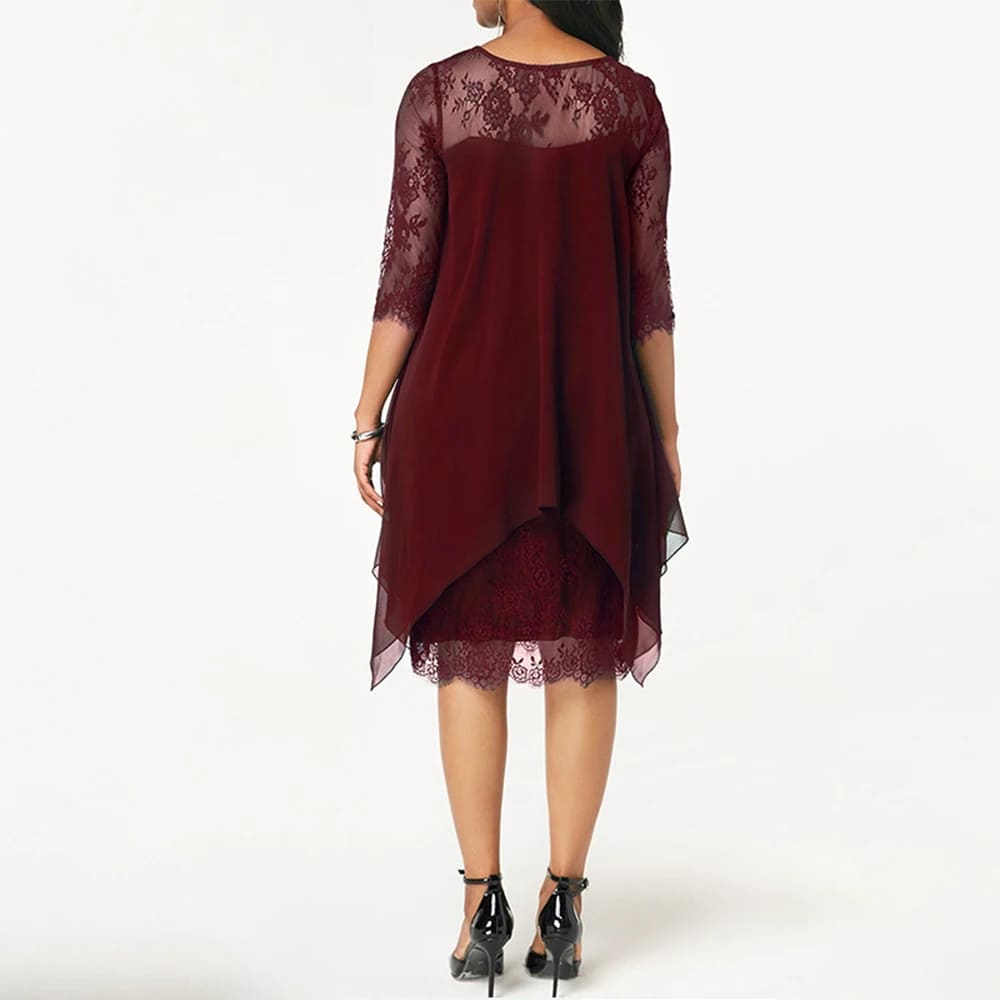 Midi Kleid Plus Size Elegant