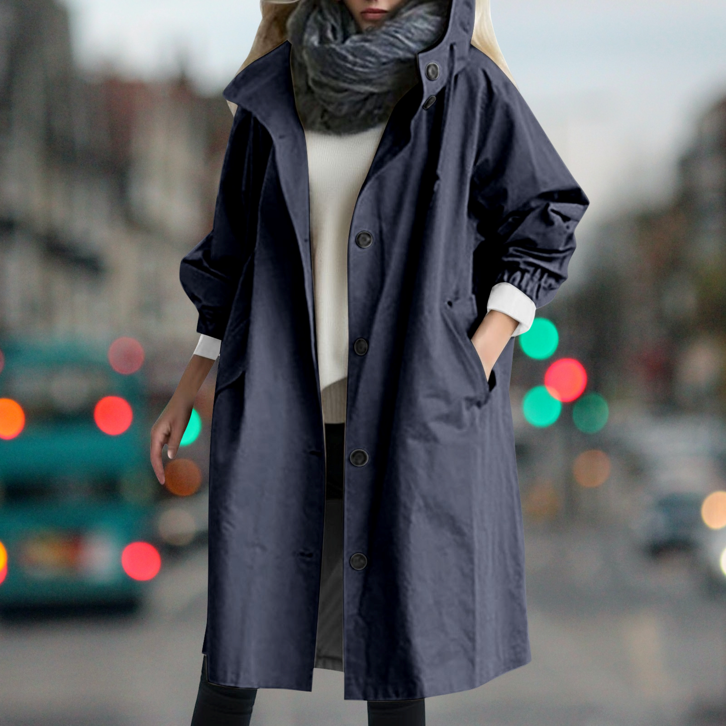 Wasserdichter warmer Trenchcoat