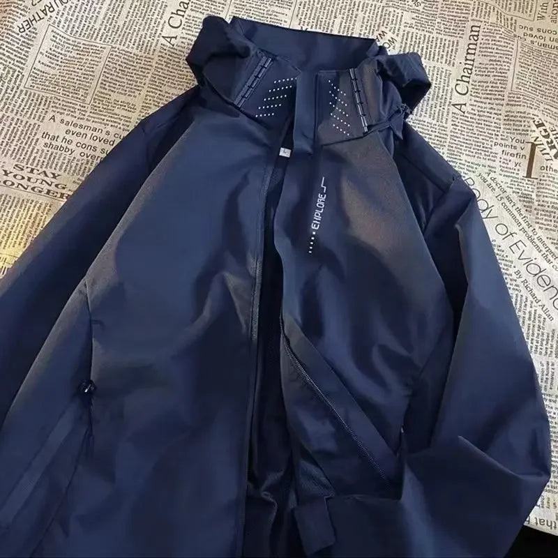 Herren Wasserdichte Atmungsaktive Regenjacke