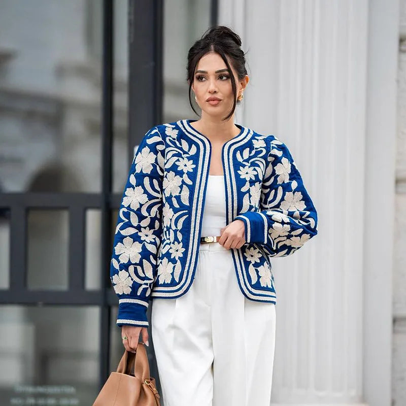 Kurzjacke Retro Boho Damen