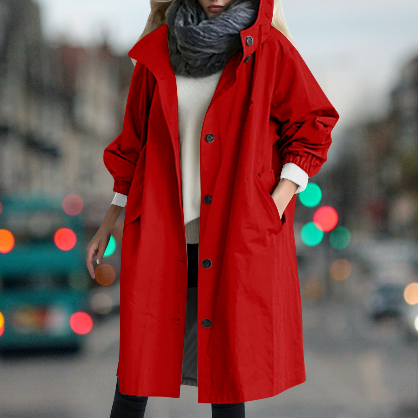 Wasserdichter warmer Trenchcoat