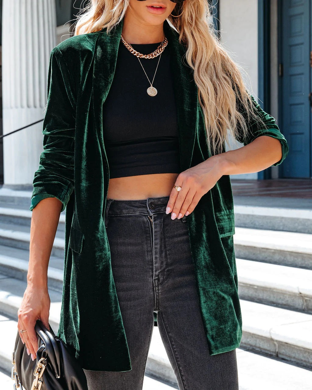 Karena - Kimono-Mantel aus Samt