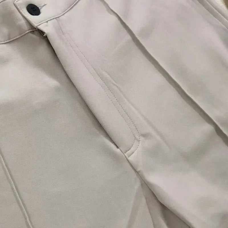 Herren Passform Hose Mit Reißverschluss Bequem Alltag