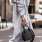 Serena - Oversize-Trenchcoat mit Flickenmuster