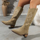 Damen Bestickte Western Cowboy Boots mit Stil