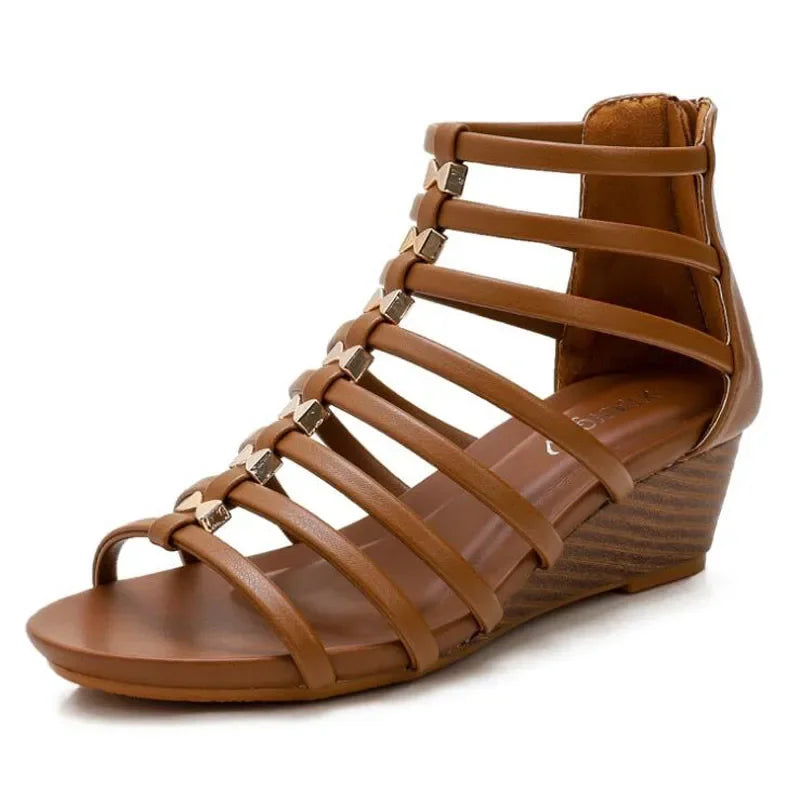 Damen Sandalen Aus Synthetik Mit Wedges Für Sommer