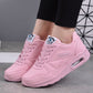 Fudus | Sneaker Damen Mode Sneakers Blau Weiß Rosa Außen Wandern Jogging Schuhe