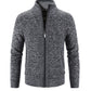 Herren Gestrickte Fleecejacke aus Baumwolle