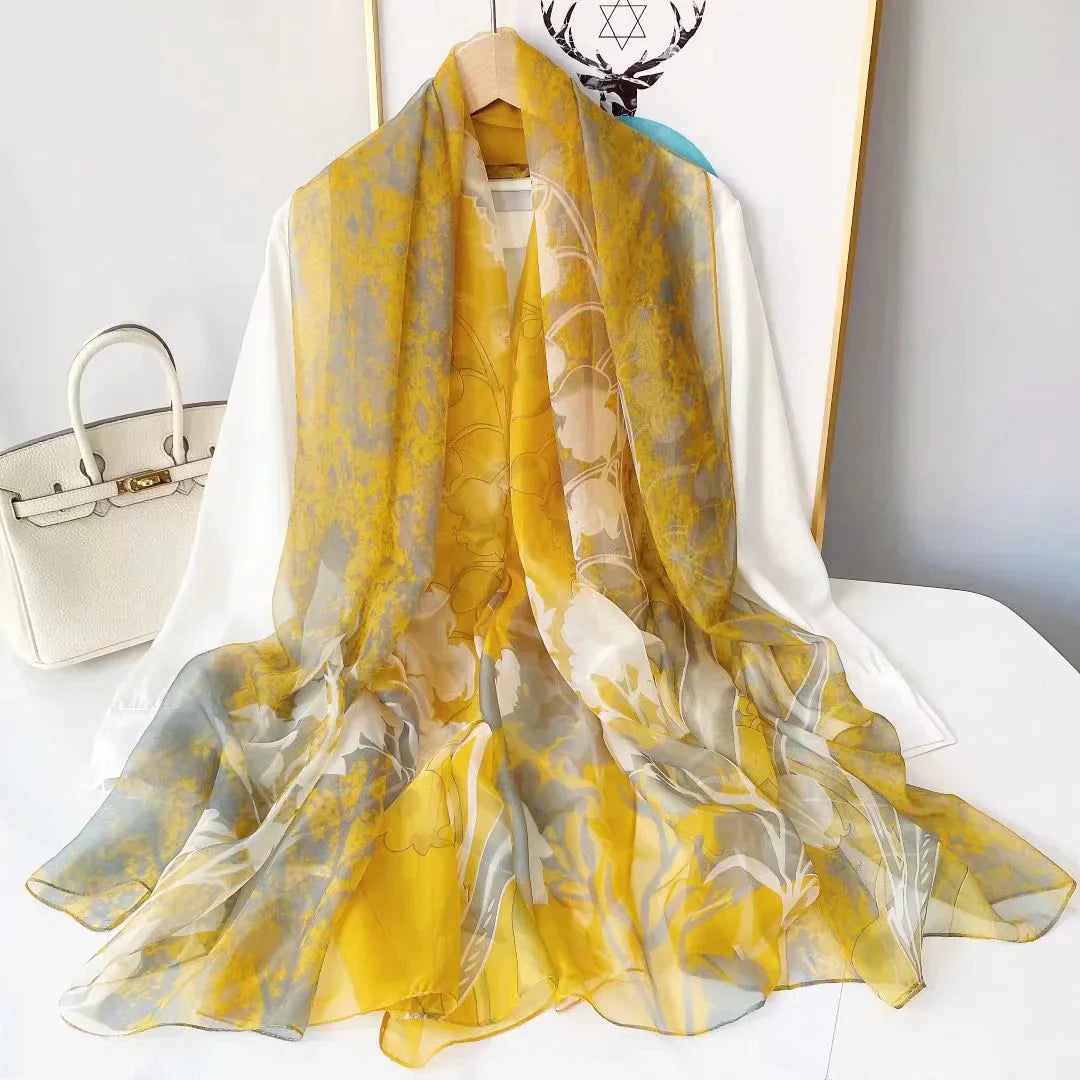 Damen Seidenschal mit Elegantem Design und Weicher Textur für Kalte Tage Stil