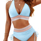Damen Bikini mit Hoher Taille und Bauchkontrolle