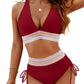Damen Bikini mit Hoher Taille und Bauchkontrolle