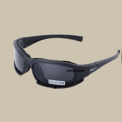 Vincent - Mens Military Sonnenbrille 4 Lens Kit