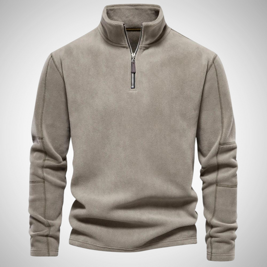 Unisex Sweatshirt Reißverschluss Ausschnitt Schmal Weich Knitterfrei