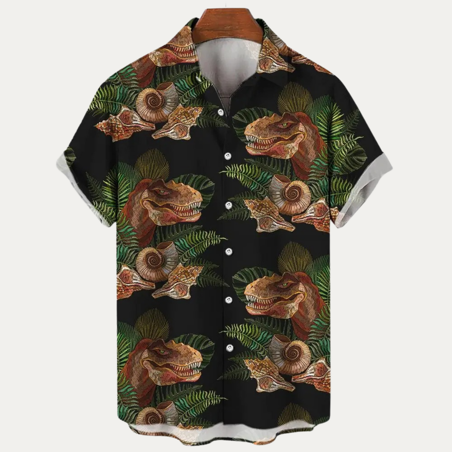 Herren Hemden mit Dinosaurier-Print