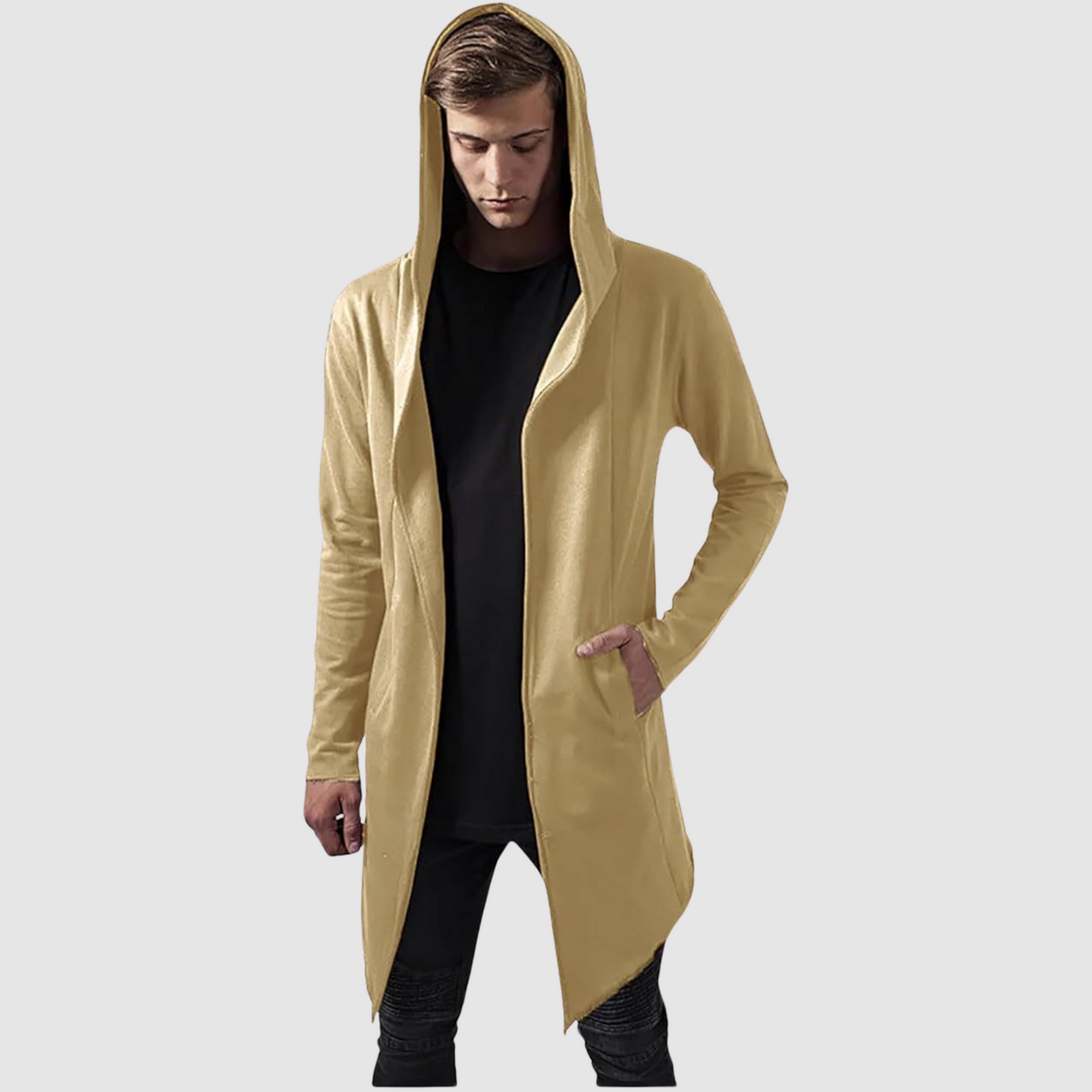 Herren Hoodiejacke mit durchgehendem Reißverschluss