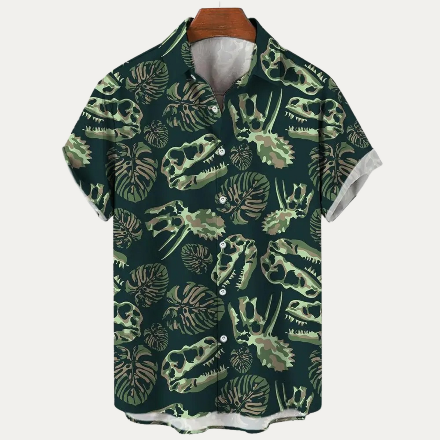 Herren Hemden mit Dinosaurier-Print