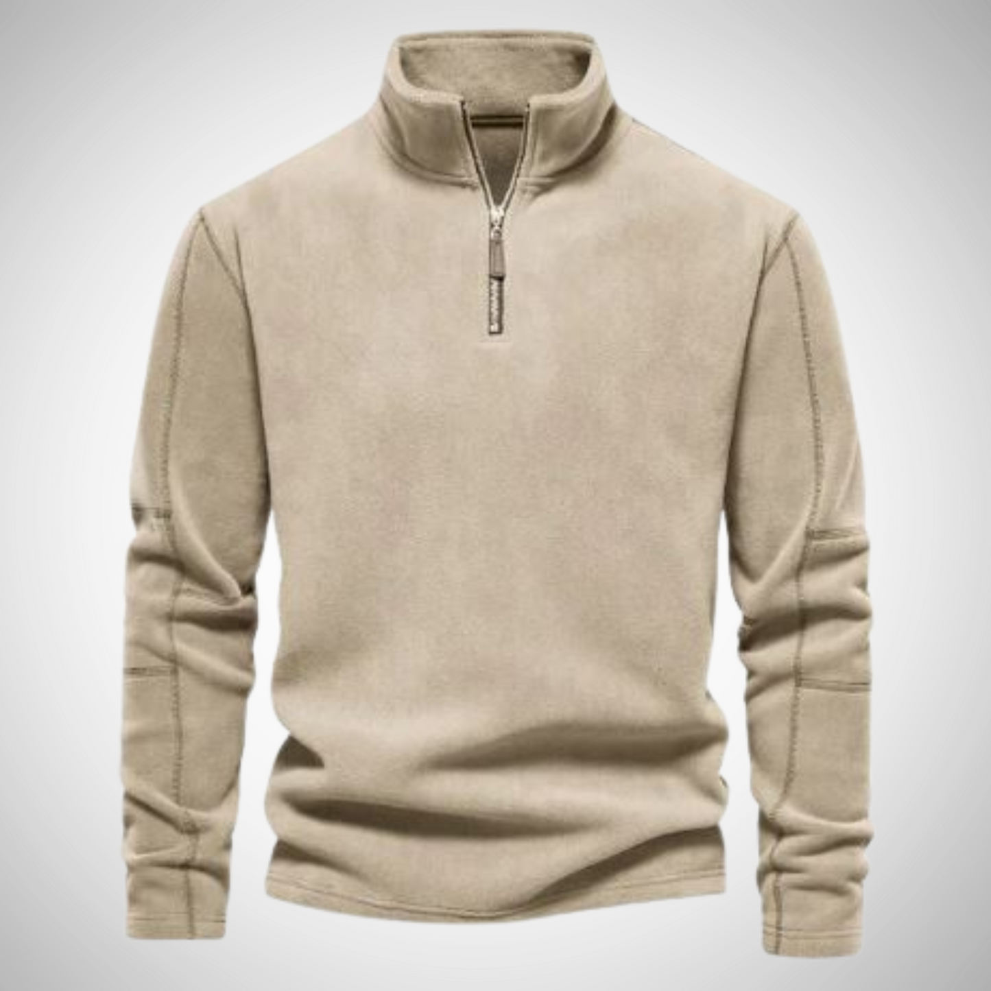 Unisex Sweatshirt Reißverschluss Ausschnitt Schmal Weich Knitterfrei